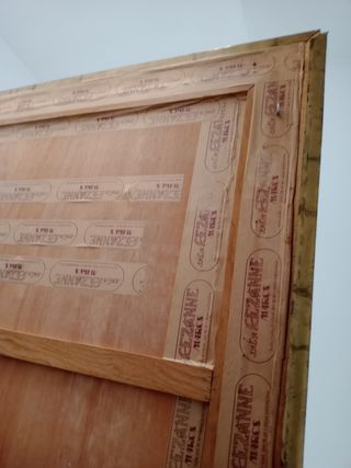 Marco perfil metal de madera grande