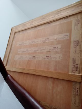 Marco perfil metal de madera grande