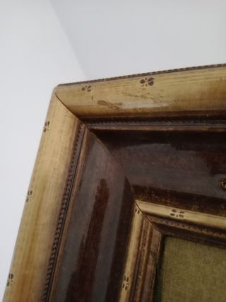 Marco perfil metal de madera grande