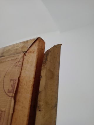 Marco perfil metal de madera grande