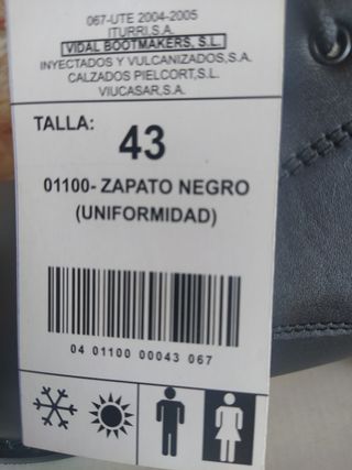 Zapatos Cuerpo Nacional Policia.