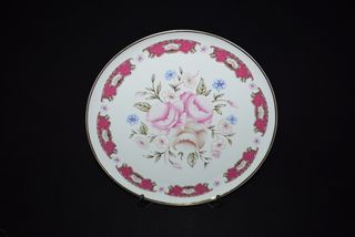 Prato raso decorativo em Porcelana 31cm - vintage