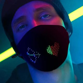 Cubrebocas/ Mascara/ Careta led bluetooth