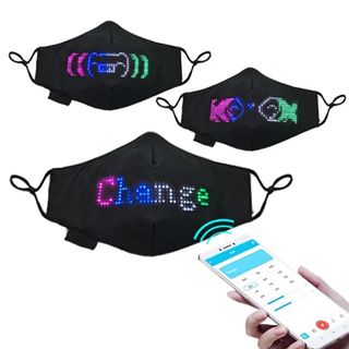 Cubrebocas/ Mascara/ Careta led bluetooth