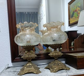 2 LAMPARAS DE MESA VINTAGE
