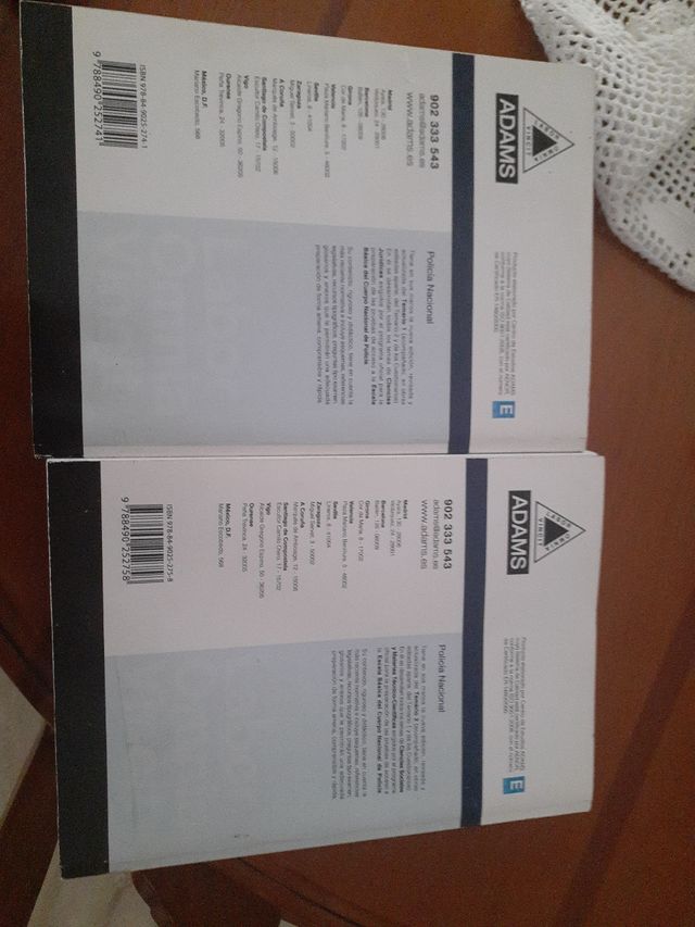 Temario Policía Nacional sin usar