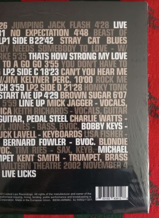 VINILO ROLLING STONES LICKS WILTEN 2022