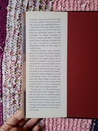 LIBRO "EL ALIENISTA"