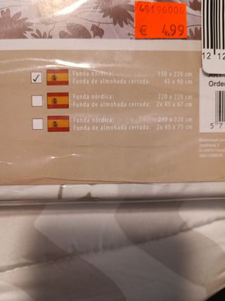 Funda Nórdica para cama 90 cm Nueva