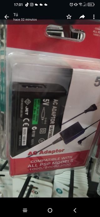 Cargador psp nuevo