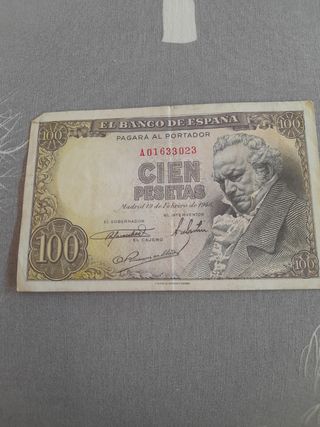 BILLETE DE100 PESETAS AÑO 1946