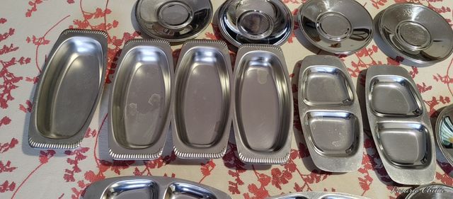 Set di vassoi in acciaio inossidabile