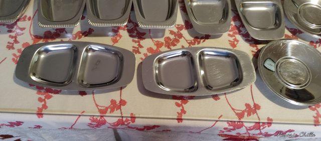 Set di vassoi in acciaio inossidabile