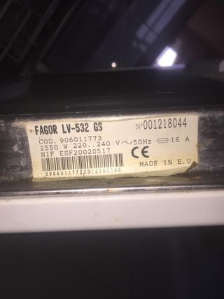 Cesta lavavajillas FAGOR