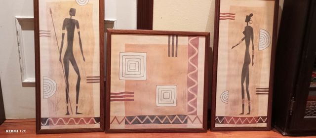 Cuadros etnicos  (triptico)