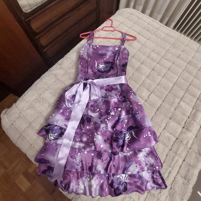 Vestido de seda de fiesta