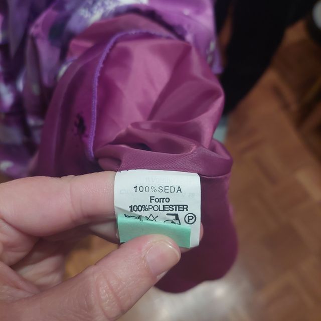 Vestido de seda de fiesta