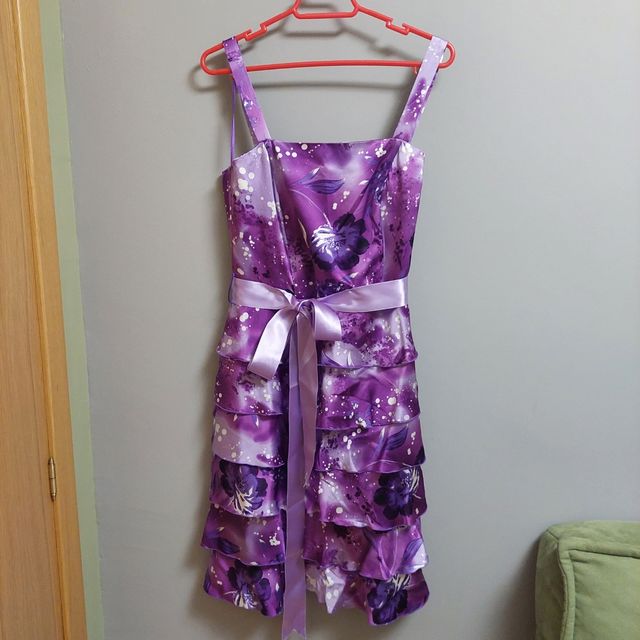 Vestido de seda de fiesta