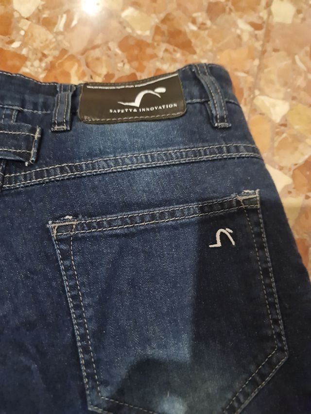 Pantalón vaquero motorista mujer protec