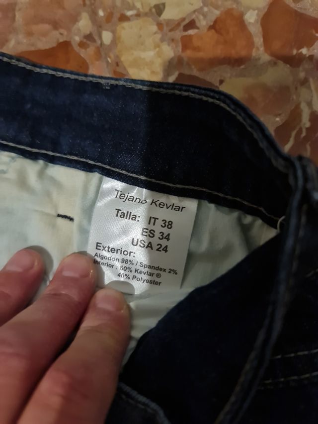 Pantalón vaquero motorista mujer protec