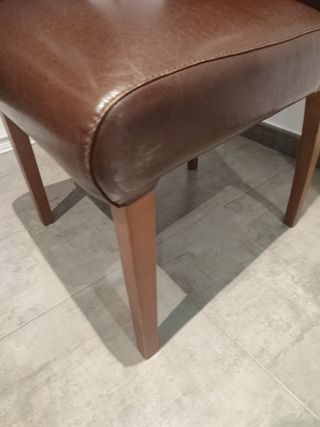 6 Silla Piel(precio de las 6)