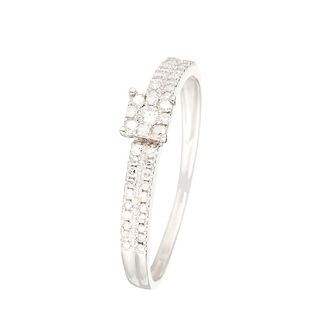 ANILLO Oro blanco y diamantes