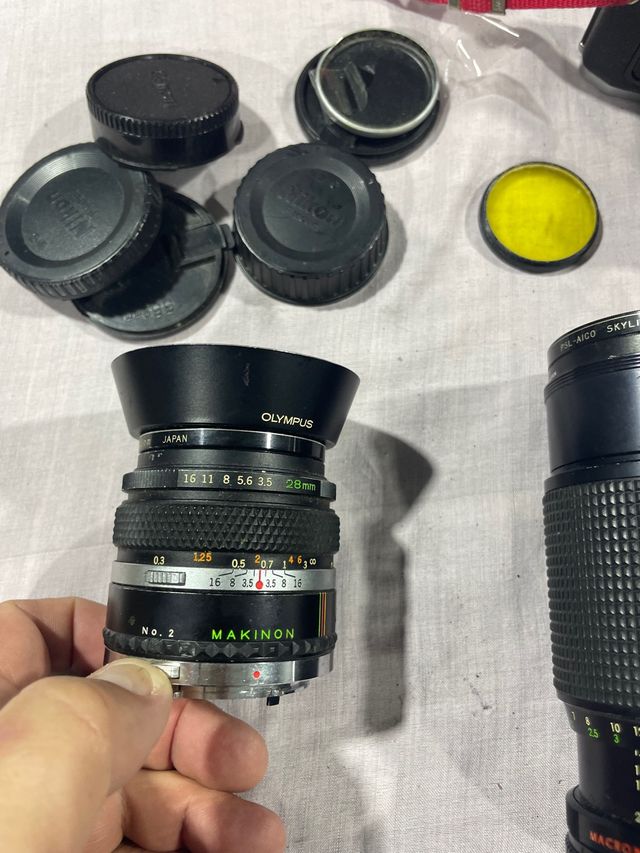 lote camara fotos y objetivos