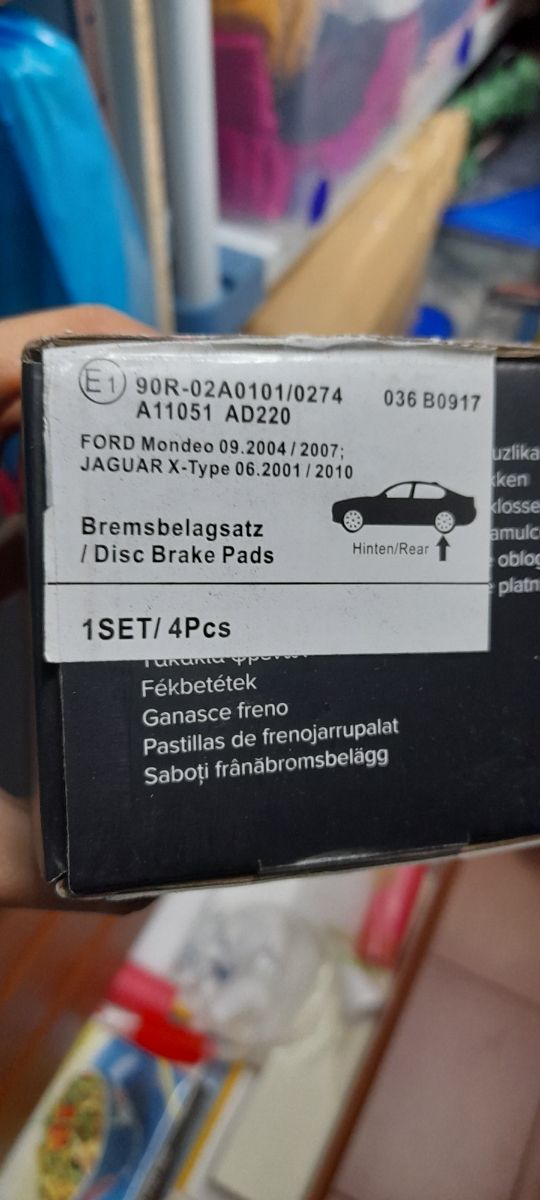 Pastillas  freno Traseras