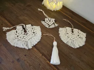 Macrame Arazzo parete Boho Tapiz de pared macramé 