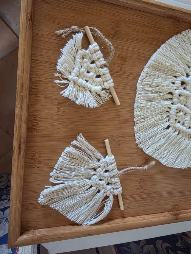 Macrame Arazzo parete Boho Tapiz de pared macramé