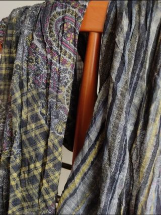 Pañuelo estampado doble
