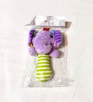 Sonajero de peluche (elefante) - NUEVO