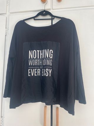 camiseta manga larga con frase