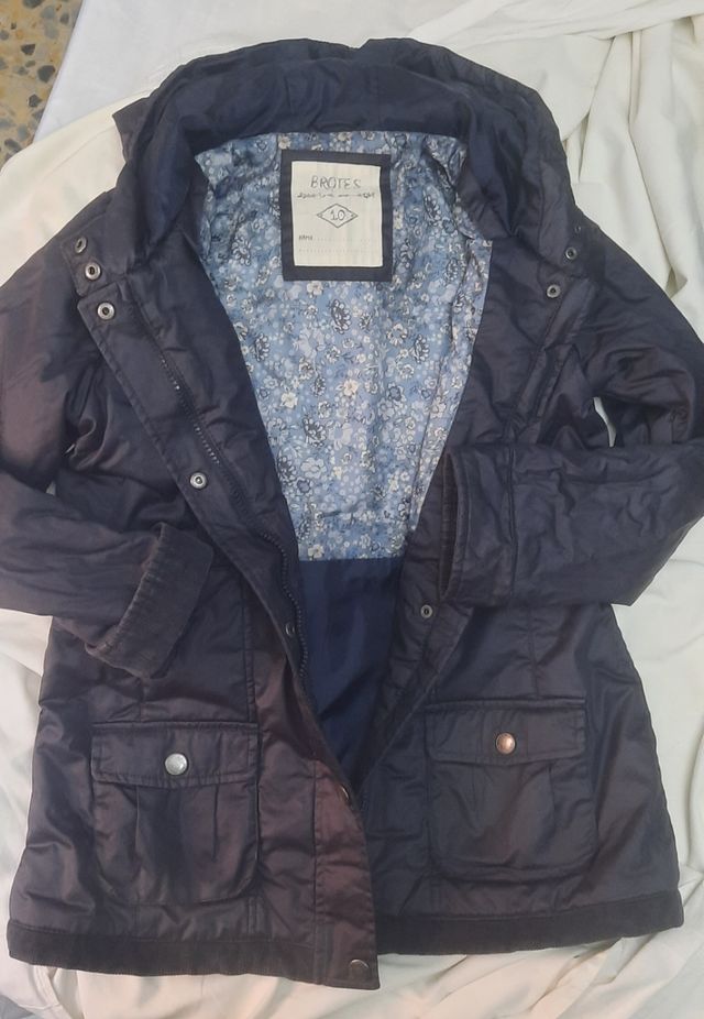 Anorax tipo barbour Brotes niña 10 años.