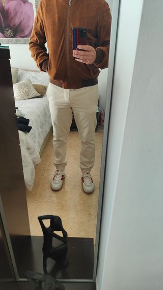 Bomber de piel d melocotón 