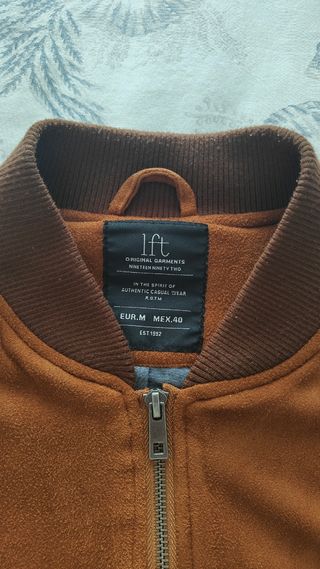 Bomber de piel d melocotón 