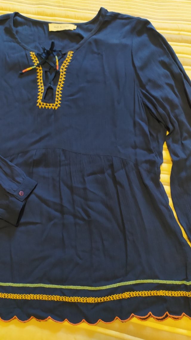 Camisa azul Indi&Cold