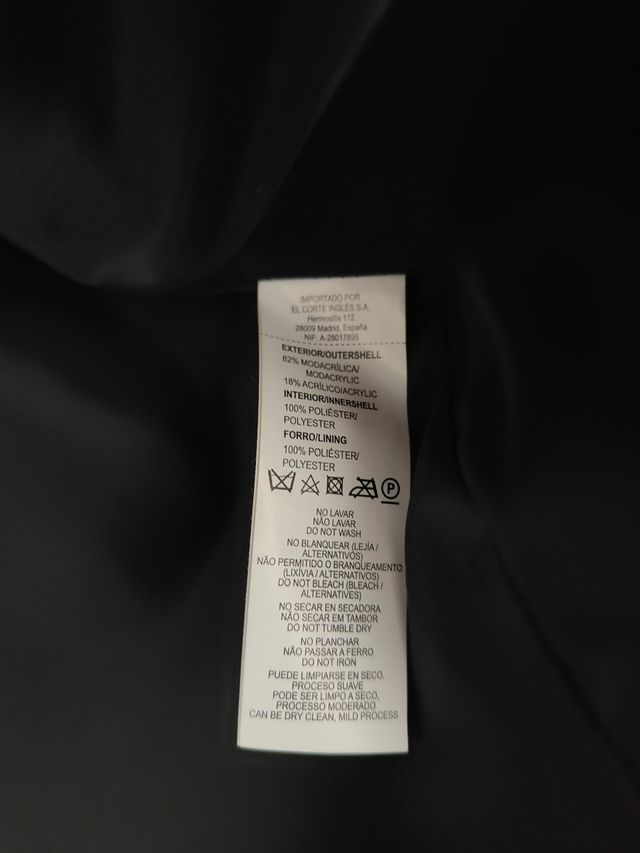 Abrigo pelo tres tonos