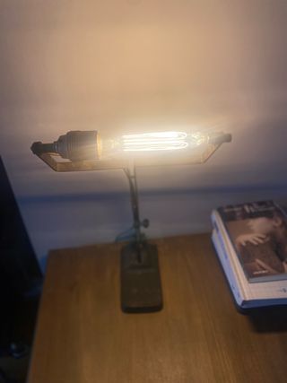 lampara  banco industrial marca Astral años 30