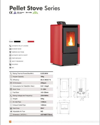 Idrostufa da 19,2 kW