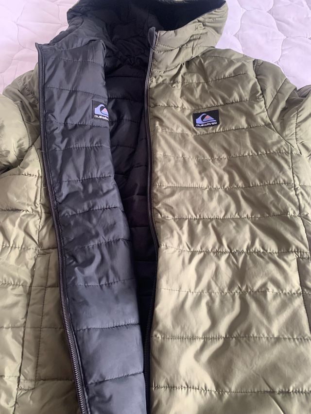 Cazadora reversible negra y verde Quiksilver