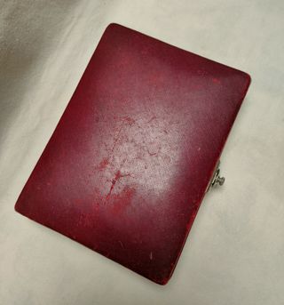 Estuche de manicura / joyero antiguo 