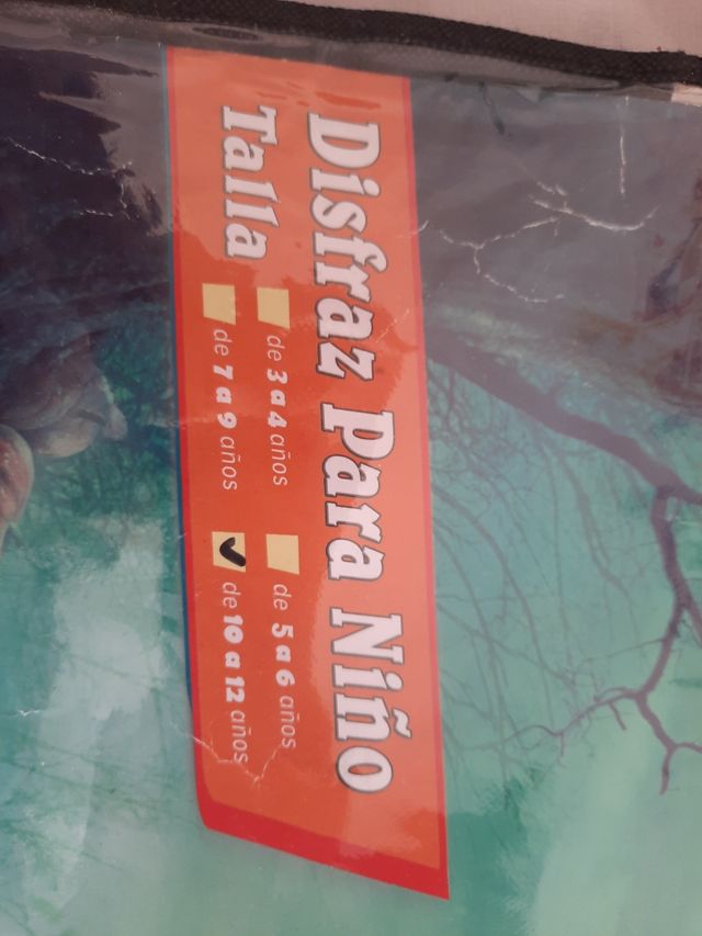 Disfraz esqueleto niño 10- 12