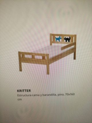 Estructura cama kritter Ikea