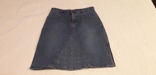 2 faldas vaqueras. ZARA. Talla 38