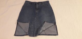 2 faldas vaqueras. ZARA. Talla 38