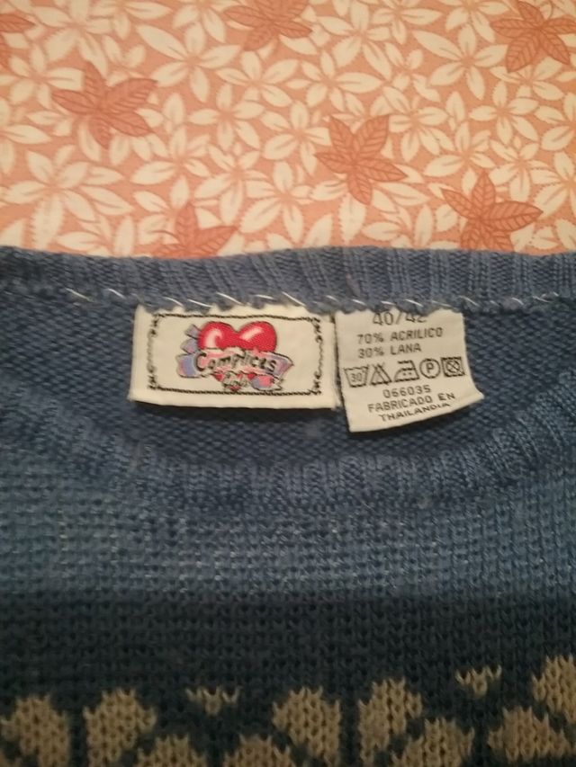 jersey navideño,vintage talla l/ xl,hay medida