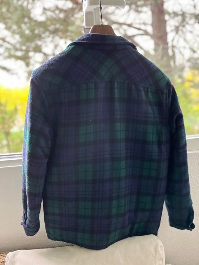 Sobrecamisa acolchada de cuadros