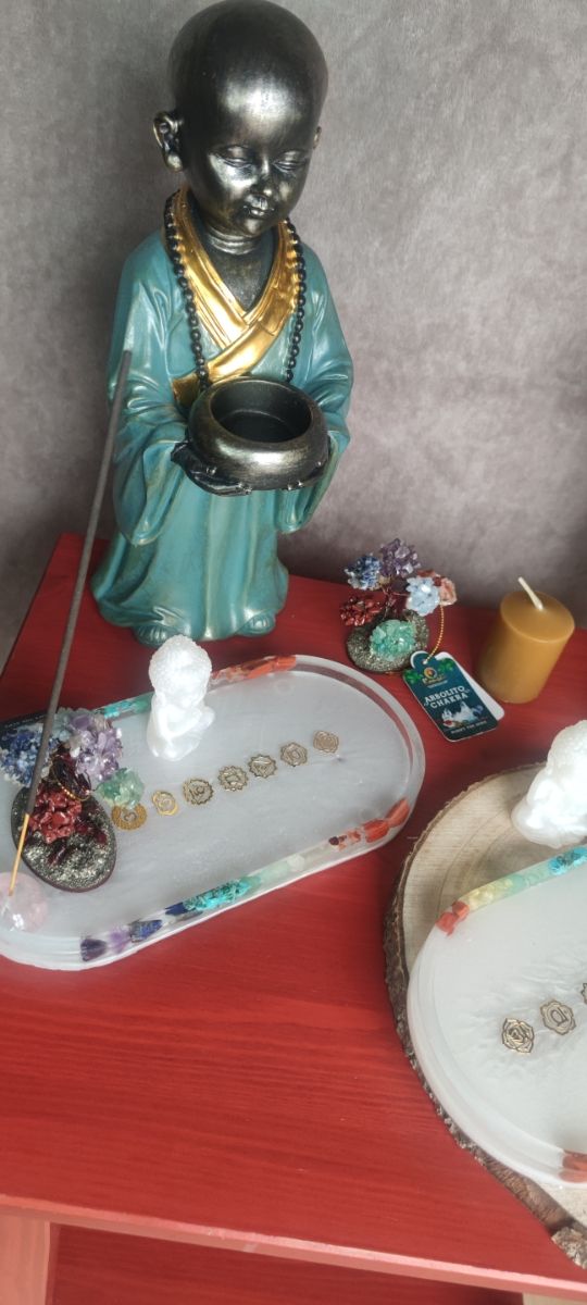 PORTA VELAS-INCIENSO CHAKRAS