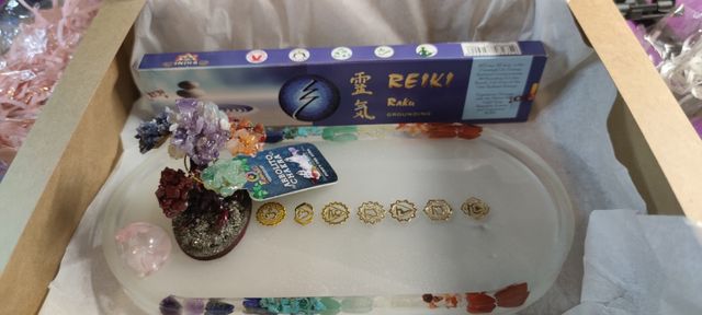 PORTA VELAS-INCIENSO CHAKRAS